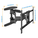 Full Motion TV Wall Mount for Most 40-70 Inches LED LCD Computer Monitors and TVs - NB