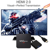 MXQ Pro Android TV Box Amlogic S905 64bit Quad Core 4K Ultra HD KODI H.265 Hardware Decoding-Black