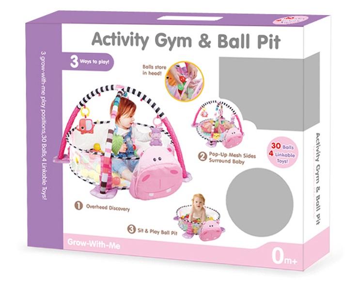 Little Angel- 3in1 Baby Activity gym with ball pit Turtle