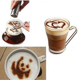 Stylish Chic 16 Pieces Coffee Machine Barista Stencils Templates