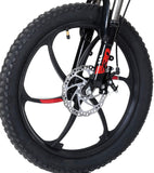 Aest Top730 Folding Electric Bike - Black Red (20 Inch)