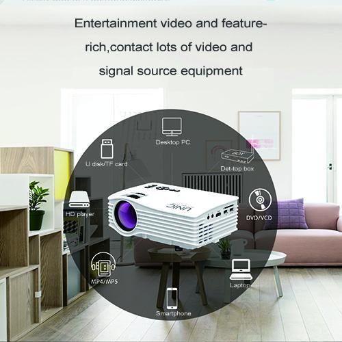 Unic LED UC36 Portable with HDMI Support 3D Movies-White