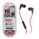 Skullcandy red / Black S2IKDY-010 3.5mm Connector Ink'd 2.0 Earbud Headphones with Mic