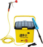 Portable electronic car cleaner and washer