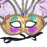 Daweigao Carnival Mask - B2009, Gold and Purple - SnapZapp