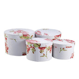 Gift Boxes Round Floral (Set of 4)