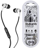 Skullcandy White / Black S2IKFY-101 3.5mm Connector Ink'd 2.0 Earbud Headphones with Mic