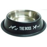 Antiskid colored Dog Bowl with Printing- 22 cm