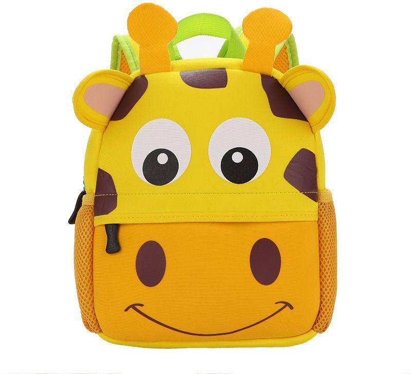 Cute School Bag Kindergarten Backpack Animal Neoprene Multicolor - SquareDubai