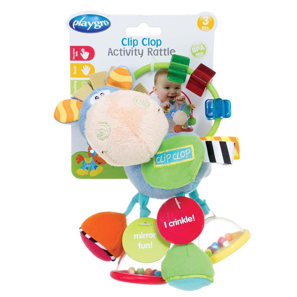Playgro Toy Box Clip Clop Activity Rattle Multicolor