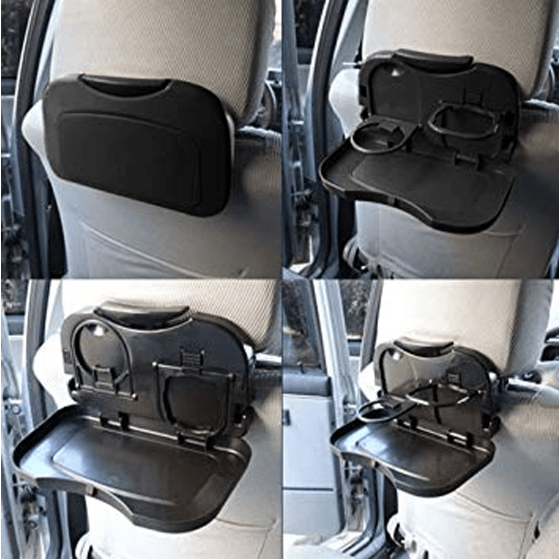 Foldable Car Back Seat Drink Bottle Rack Holder  Black - SquareDubai