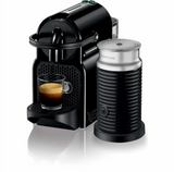 Nespresso Inissia Coffee Maker (Black, 1200 W) with Milk Frother