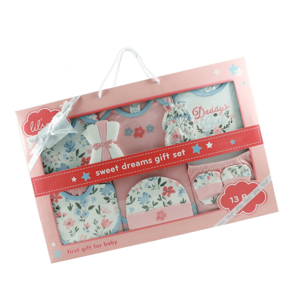 Lilsoft New Born Baby's Clothing Gift Set Box of 12 PCS For Girls #2478