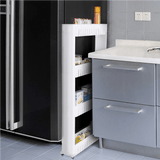 Slim Slide Out Pantry Storage Rack for Narrow Spaces by SnapZapp