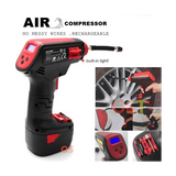AIR SHARK Compressor Cordless Handheld Digital Car Pump Inflator Rechargeable - SquareDubai