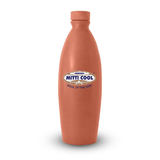 Mitti Cool / Homebox Clay Water Bottle with Lid, 1-Piece, 1 Liter, Brown