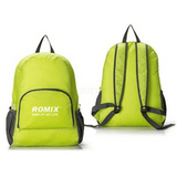 Portable Zipper Pocket Solid Nylon Daily Travel Backpacks Shoulder Bags Folding Bag