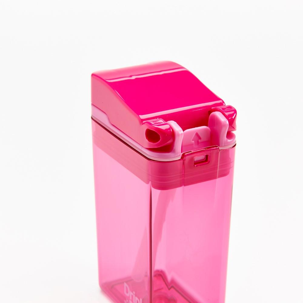 Drink in the Box Eco-Friendly Reusable Drink and Juice Box Container by Precidio Design, 8oz (Pink)