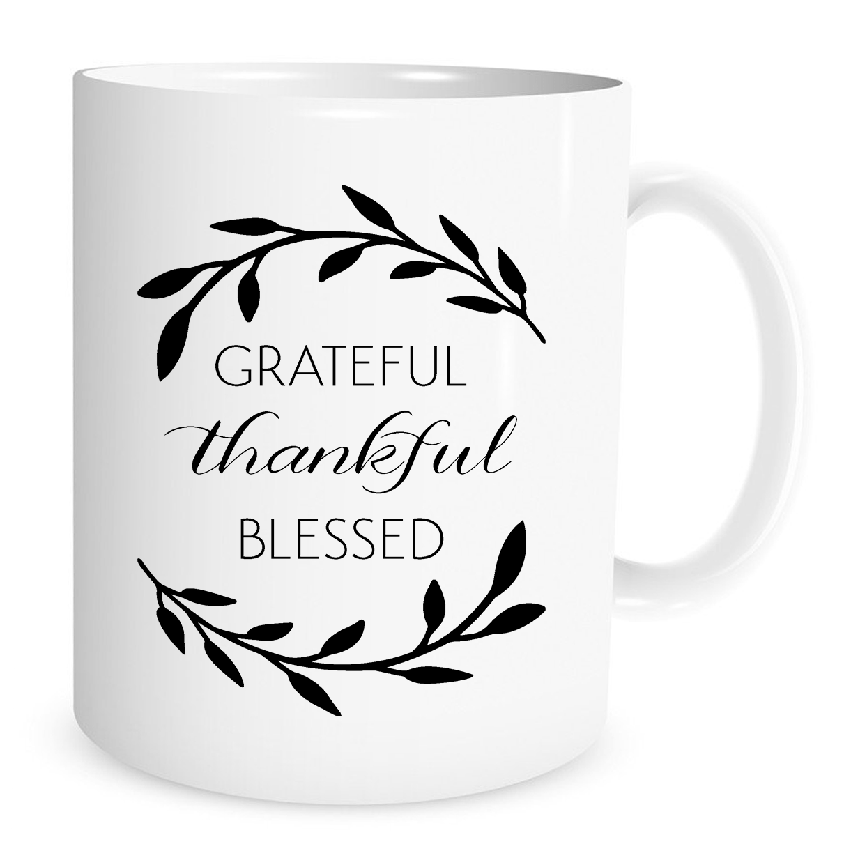 Grateful Thankful Blessed - 11 Oz Coffee Mug