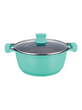 Winsor Cast Aluminium Non-Stick Cookware 11 Pieces, Turquoise - WR6013 Turquoise