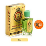 Gold Medal No. 3 Medicated Oil - 3 ml (Pack of 12) - SnapZapp