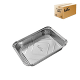 Aluminum Container With Lid 31x21x4.5 cms  (250Pc / Carton)