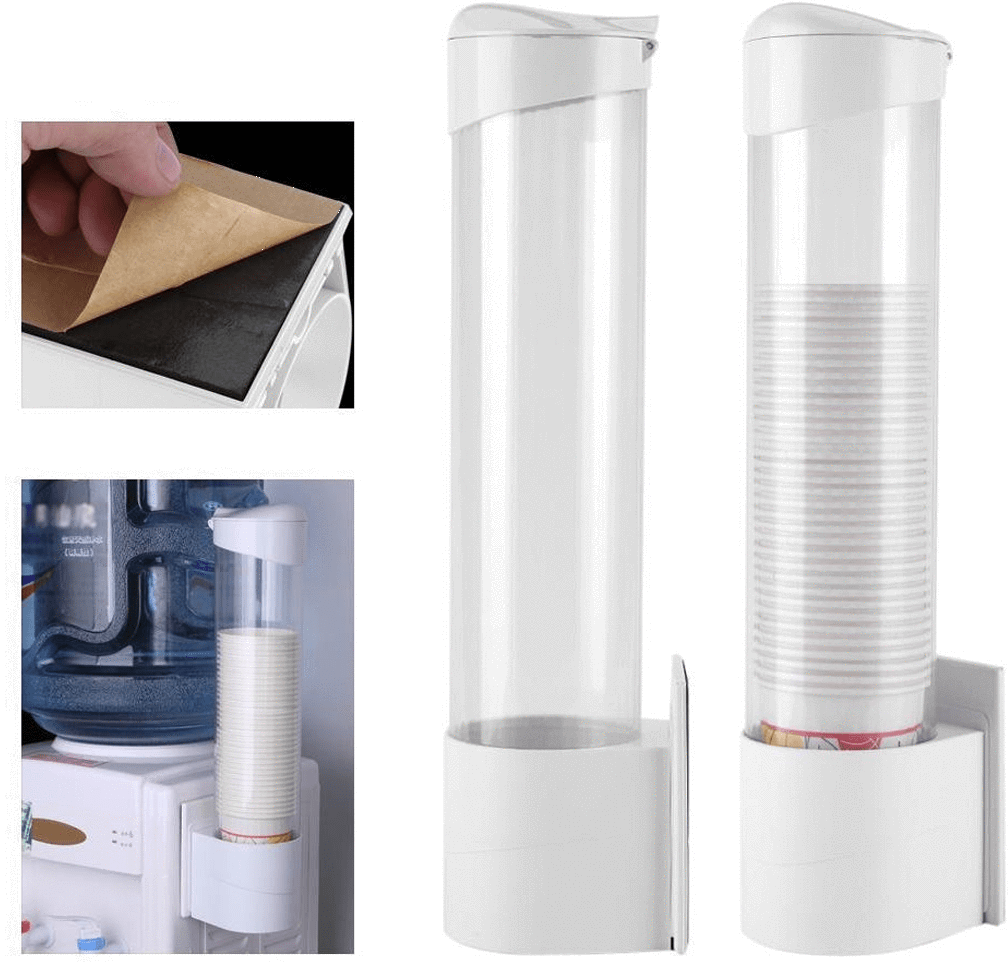 Anti Dust Paper Cup Dispenser Holds 50 Cups - SquareDubai
