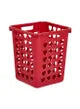 33-Liter Square Laundry Bin Red