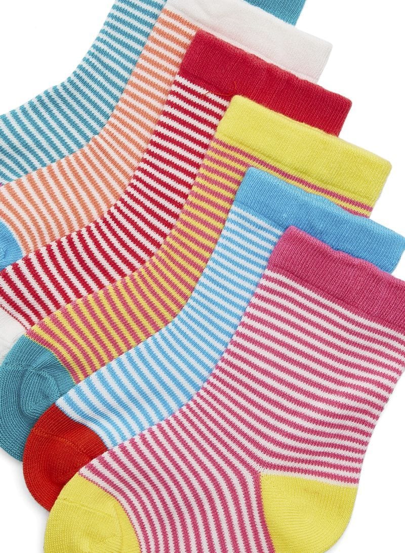 NIGHT ANGEL 6 Pairs Baby Socks Multicolour