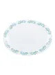 Opalware Oval Plate White/Blue 13inch
