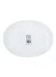 Opalware Oval Plate White/Blue 13inch