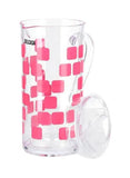 Water Jug Clear/Pink 1.8L