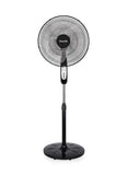 16 Inch Stand Fan With A 7.5 Hours Timer 45 W NL-FN-1737R-BK Black
