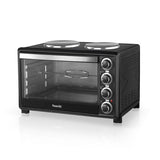 Electric Oven With Hotplates 45 l 2000 W NL-OH-1946HPG-BK Black