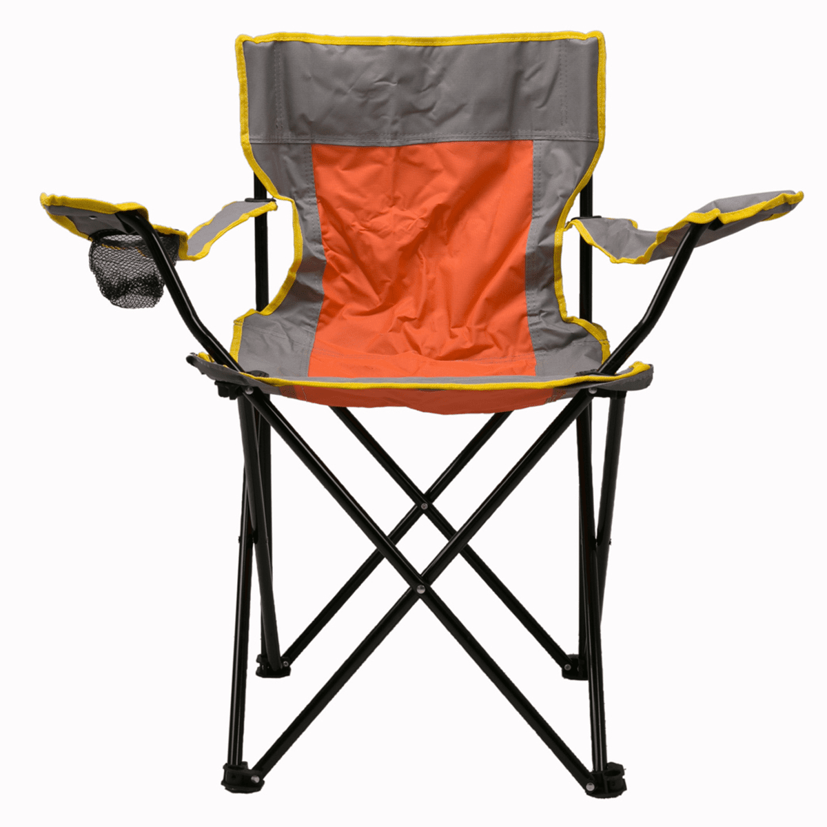 Oxford Camping Chair (52x49x81cm, Gray/Orange)
