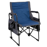 Director Steel Folding Chair (Gray/Blue)