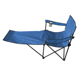 Camping Chair with Footrest (Blue)