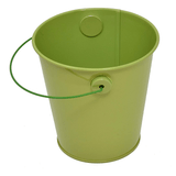 Mini Tin Metal Pail Buckets 4.125” in Assorted Colored (12Pc Pack)
