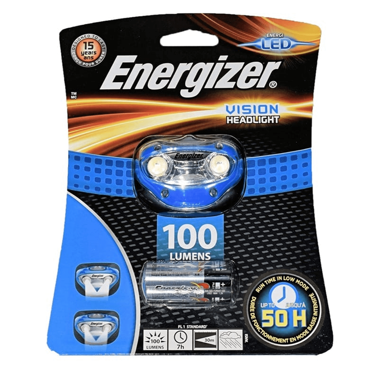 Energizer Vision LED Headlight (100lm)