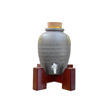 Sake Server with Wooden Stand
