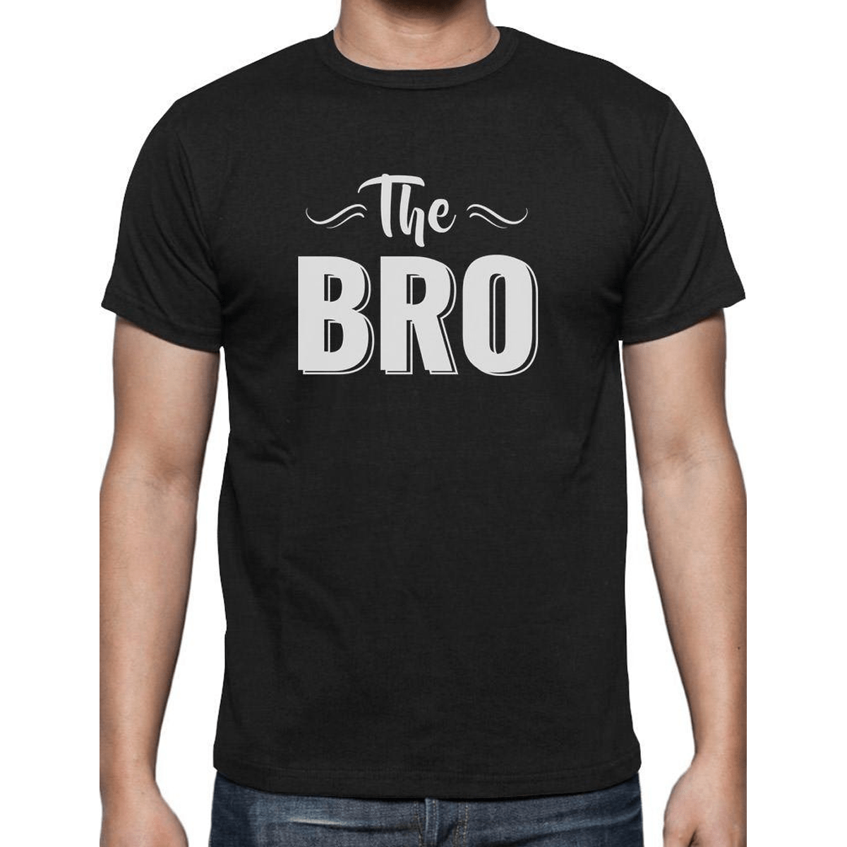 The Bro  - Casual 160Gsm Round Neck T Shirts - SnapZapp