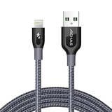 Achas Lightning Power cable 1.8 Mtrs,  Braided Charging Cable for ios Devices (white) - SnapZapp