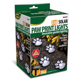 Solar LED Decorative  Paw Print Garden Lighting - SET OF 4