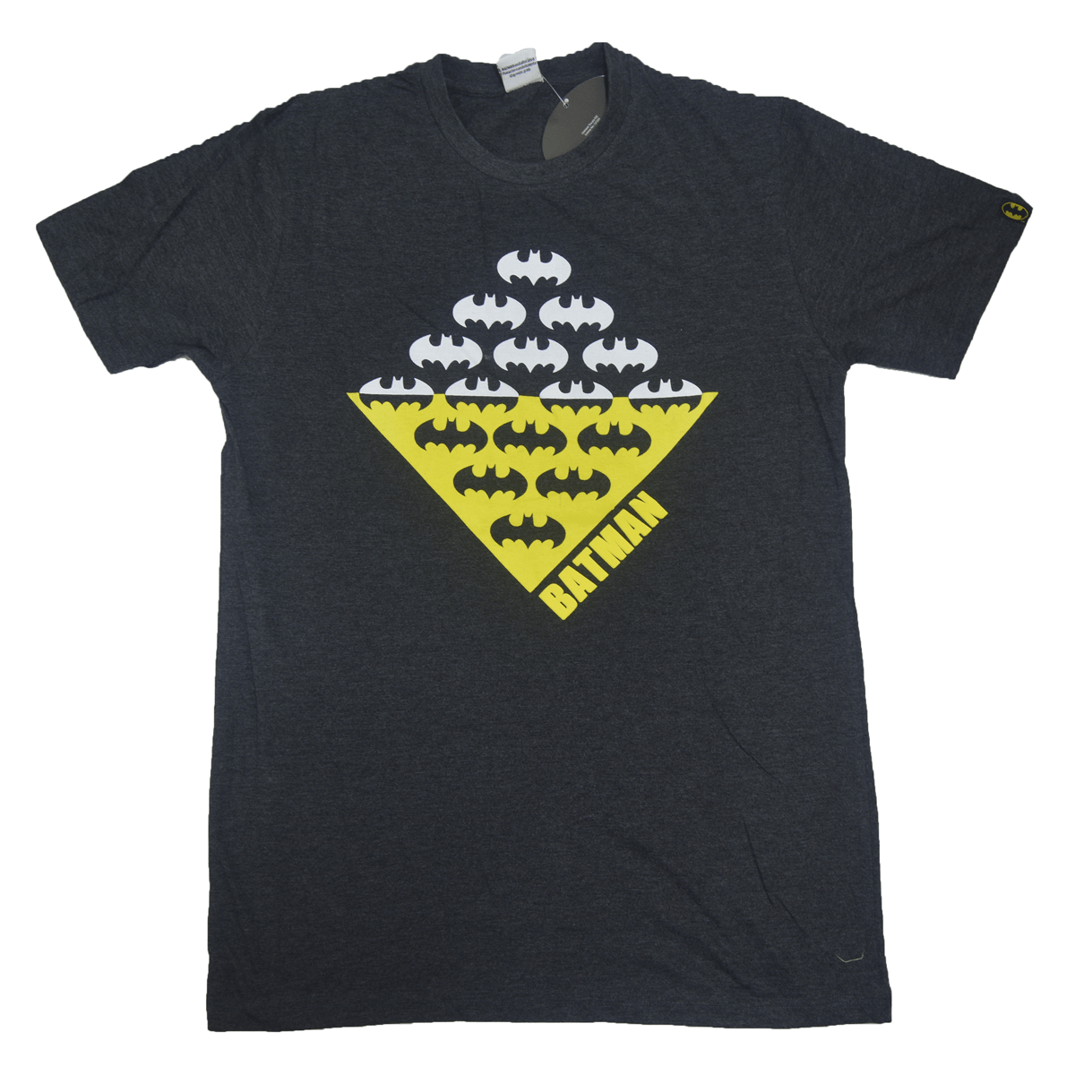 Batman Men's T-shirt Short Sleeves 100 % Cotton  Bio wash - Logo Pattern