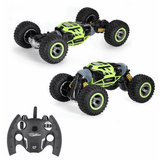 Mytoys All Terrain Car Hyper Actives Stunt Contrl Two Sided Rolling - Green