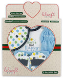 Lilsoft New Born Baby'S Clothing Gift Set Box 5 Pcs For Boys