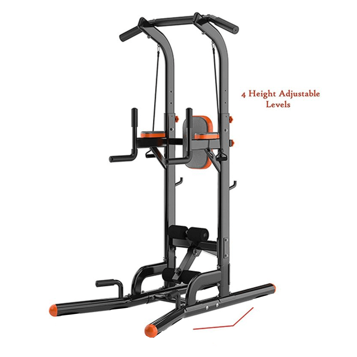 Multi-Function Chin Up Station With Rope And Backrest - SkyLand - SnapZapp