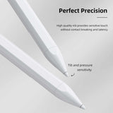 ROCK Active Magnetic Capacitive Pencil for iPad Pro 11 12.9 Replaceable Refill Stylus Touch Pen for Apple iPad Air IOS Touch Pen - SnapZapp