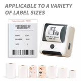 Label Maker - M200 Label Printer Bluetooth Thermal Label Maker Printer with Tape Compatible with Android iOS, up to 3 Inch/80mm Width Label, for Bar Code, QR Code, Small Business