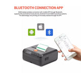 Label Maker - M200 Label Printer Bluetooth Thermal Label Maker Printer with Tape Compatible with Android iOS, up to 3 Inch/80mm Width Label, for Bar Code, QR Code, Small Business